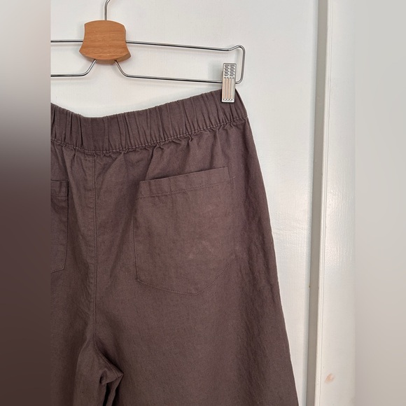 Anne Klein Linen Cropped Wide Leg Pants Size Medium - Picture 7 of 7
